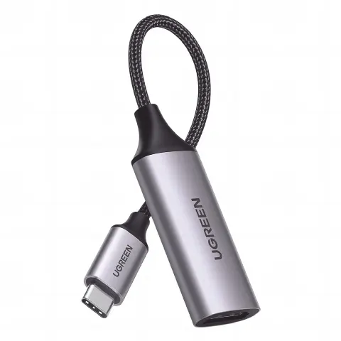 Cable Adaptador USB C a HDMI 4K@60Hz / Convertidor Thunderbolt 3 / Caja de Aluminio / HDMI V2.0 / 3D / Longitud del cable 10cm (3.94 in)