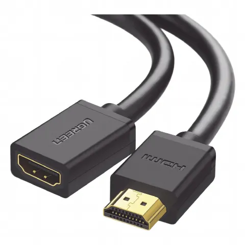 Cable extensor HDMI de 1 M / 4K@60Hz / 3D / HDR /  Macho a Hembra / Núcleo de cobre estañado / Transmisión estable.