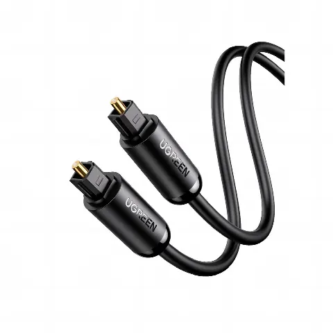 Cable Óptico Toslink (S/PDIF) de Alta Calidad para Audio Digital / 3 Metros / Tapa de Proteccion / Dolby 7.1 Canales / Diseño Durable / Plug & Play / Color Negro