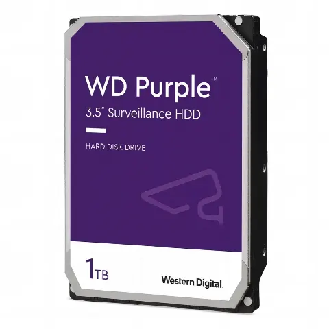 Disco Duro Purple de 1 TB / 5400 RPM / Optimizado para Soluciones de Videovigilancia / Uso 24-7 / 3 Años de Garantia