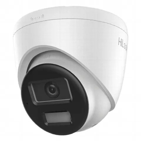 Cámara Turret IP / 4 Megapixel / Dual Light 20 m (65.6 ft) / Lente 2.8 mm / 104° / Audio Integrado / IP67 / PoE / Exterior