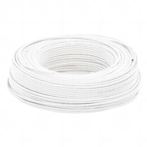 Cable para Alarma / 4 Conductores / 22 AWG / CCA / 100 m (328 ft) / Retardante a la Llama / Blanco