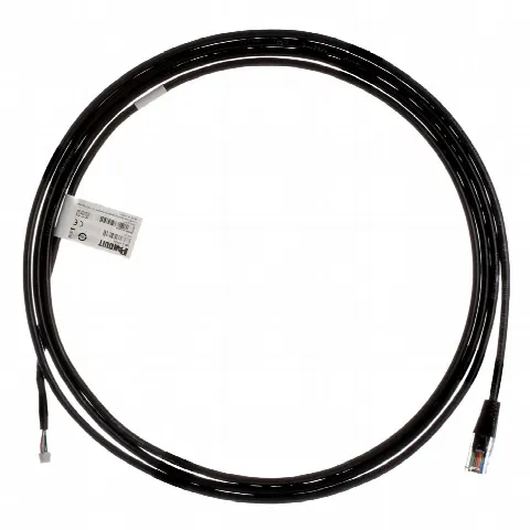 Cable de Extensión de Seguridad / Conexión JST a RJ45 Macho / 2.7 m (8.9 ft) / IP55 / Lector Dual Frecuencia 125 kHz y 13.56 MHz / Sensor de Humedad / SmartZone G5 iPDU