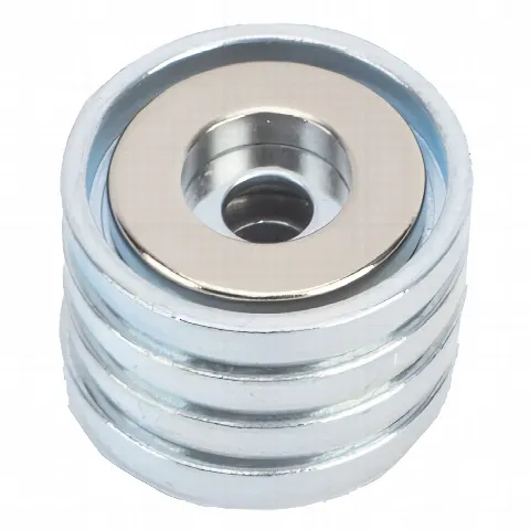 Kit de Montaje Magnético / Fuerza 26 lb (11.8 kg) / Copa 23.8 mm / Sin Taladrar / Compatible Enclosures Metálicos