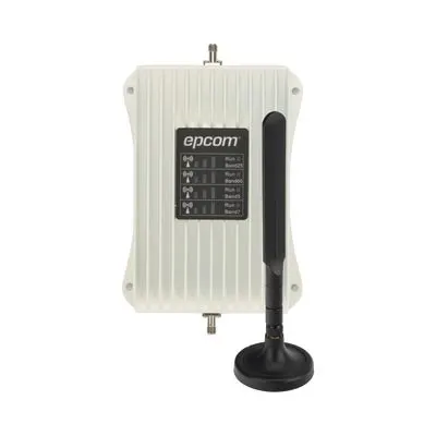 Amplificador de Señal Celular para Vehículo / Cuatribanda 850/1900/1700/2100/2500/2600 MHz / Ganancia 50 dB / Multioperador y Multidispositivo / 12 VCC