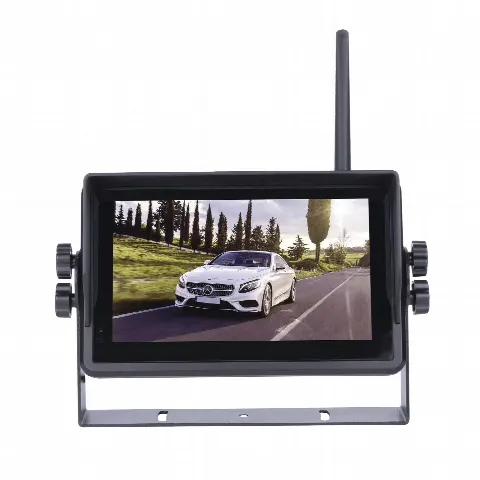 Monitor para Sistema de Reversa / 7 Pulgadas Táctil / 2 Cámaras Simultáneas / Soporte 4 Cámaras / IR 11 LEDs / -20°C a 70°C