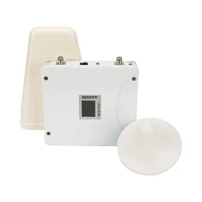 Amplificador de Señal Celular / 5 Bandas Simultáneas / 700-2600 MHz / Cobertura hasta 900 m² (9687.5 ft²) / Ganancia 70 dB / Multiusuario / -10°C a +55°C