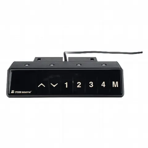 Control para Escritorio de Altura Ajustable / Memoria 4 Posiciones / Elevación 38 mm/s / Rango 600 a 1250 mm (2 a 4.1 ft) / Sensor Anticolisión / Certificaciones CE, UL, cUL, SAA, BIFMA