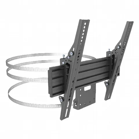 Soporte de Columna para Pantallas / 32-65 pulgadas / VESA 100x100 a 400x400 / Carga 35 kg / 105-213 pies / Negro