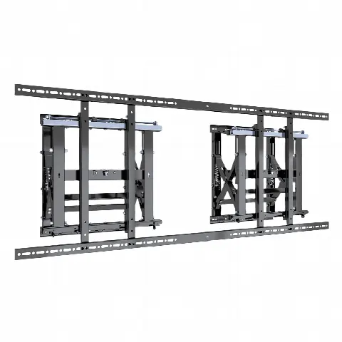 Soporte Modular para Pantallas / Altura Ajustable 200 a 1600 mm (7.9 a 63.0 in) / Ancho 600 mm (23.6 in) / Profundidad Ajustable 134 a 300 mm (5.3 a 11.8 in) / Montaje Horizontal y Vertical / Acero 10.2 mm
