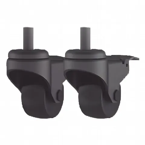 Ruedas de 4 pulgadas / Rosca M12 / Freno de cable / Diámetro 100 mm (3.94') / Ancho 28 mm (1.1')