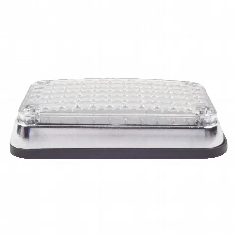 Luz de Advertencia LED / 6x4 Pulgadas / 66 LED de Alta Intensidad / 12 VCC / 10 Patrones de Destello / Montaje Permanente