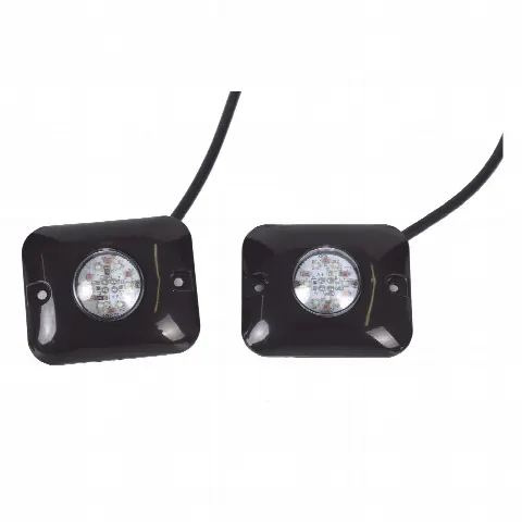 Estrobos LED Ocultos / 12 LED Rojo/Azul / 12 Patrones de Destello / 10-24 VCC / Consumo Máx 1 A / Montaje Permanente