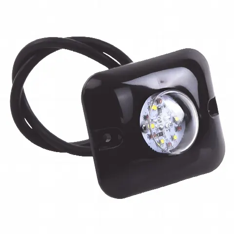 Kit de Luces LED Ocultas / 2 Lámparas 12 LED / Rojo-Claro / 10-24 VCC / 12 Patrones / 3.2 x 1.8 cm