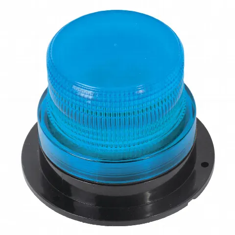 Burbuja Brillante LED / 8 LEDs Gen III 4W / 340 Lúmenes / 10-110 VCC / 2 Patrones de Destello / Montaje Permanente / Azul