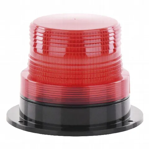 Burbuja Brillante LED / 8 LEDs Gen III / 4W / 340 Lúmenes / 110 Vca / 2 Modos de Destello / Montaje Permanente / Rojo