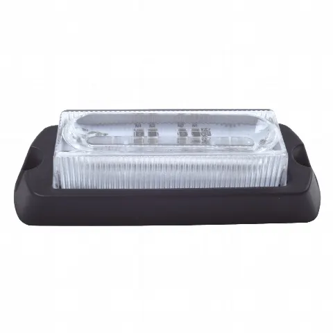 Luz Auxiliar Ultra Brillante / 4 LEDs / Rojo / 10-30VCC / 23 Patrones / 3.9 x 1.3 x 1.0 in