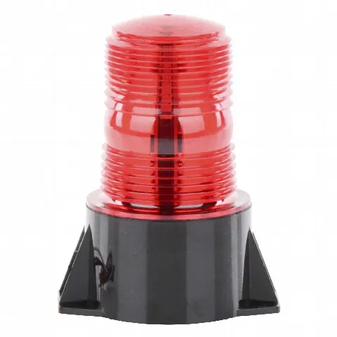 Mini Burbuja de LED / 12-80 VCC / IP66/67 / 3 LEDs / 8 Flashes 70 FPM / 3.9' x 4.9' / Rojo