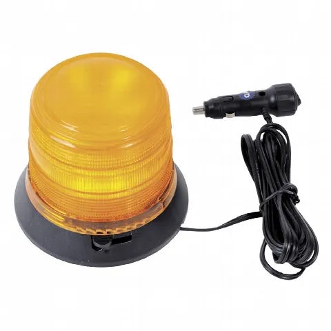 Burbuja LED de Señalización / 6 LEDs Ámbar / Montaje Magnético / IP65 / 12 VCC 1 A