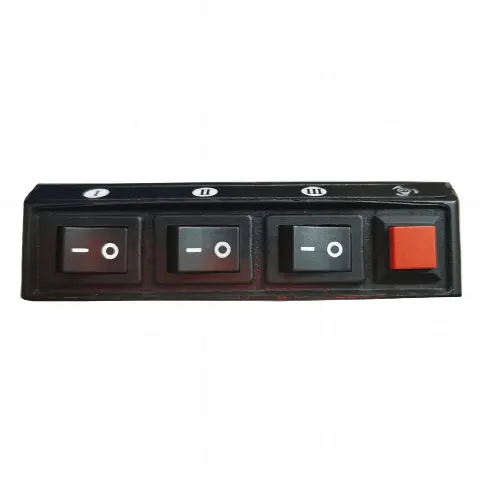 Switch de Control / 4 Interruptores / 12 VCC / 15 A / 104x55x33 mm / 4.09x2.17x1.30 in