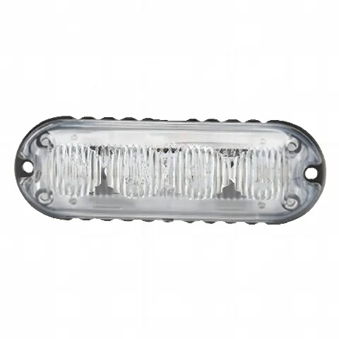 Luz Auxiliar para Motocicletas / 4 LEDs Ultra Brillantes / Ámbar / 12-24 VCC / 0.7 A / Policarbonato Resistente a Impactos