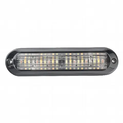 Luz Auxiliar / 18 LEDs / Tricolor Rojo/Claro/Ámbar / IP67 / Ultra Brillante / 142.6×36×14 mm