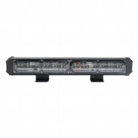 Barra de Luz de Advertencia / 2 Módulos LED / 10 Patrones de Destello / 10.8' (274 mm (11 in)) / 10-30 VCC / 1.7 A Máximo / Rojo