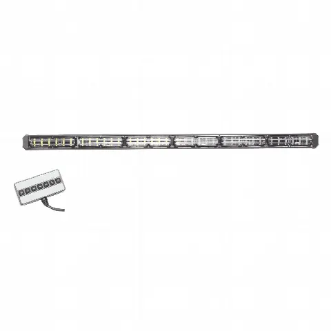 Barra de Luz de Advertencia / 6 Módulos / 24 LED Gen III / 30 Pulgadas (762 mm) / Ámbar / 18 Patrones / 10-30 VCC