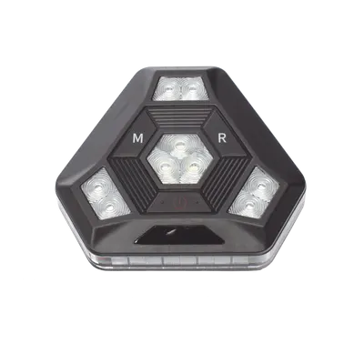 Luz de Advertencia LED / 27 LEDs / 900 Lúmenes / IP67 / 12 Patrones / Batería 20 h / Sincronización Inalámbrica / Rojo / Azul