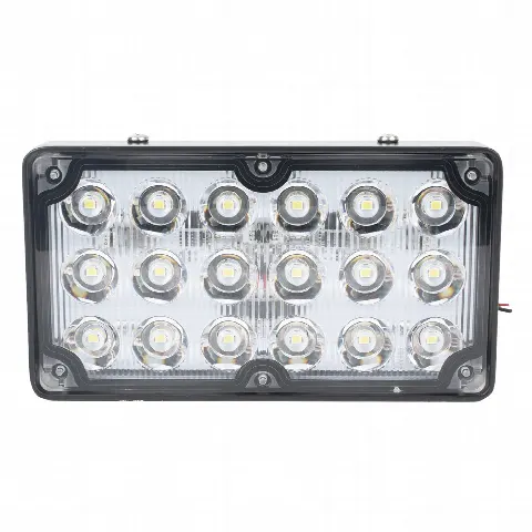 Luz de Escena LED / 6X3" / 12 VCC / 1.3 A Máx / Mica Clara / Montaje Permanente