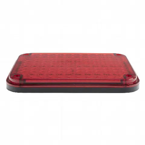 Luz de Advertencia LED / 104 LED de Alta Intensidad / 9x7 Pulgadas / 12 VCC / 10 Modos de Destello / Color Rojo / Montaje Permanente