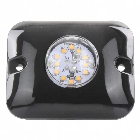 Luz Oculta LED / 12 LED Gen III / Rojo-Azul / 10-24 VCC / 1A / 3.2x1.8 cm / 12 Modos Flash / Wig Wag