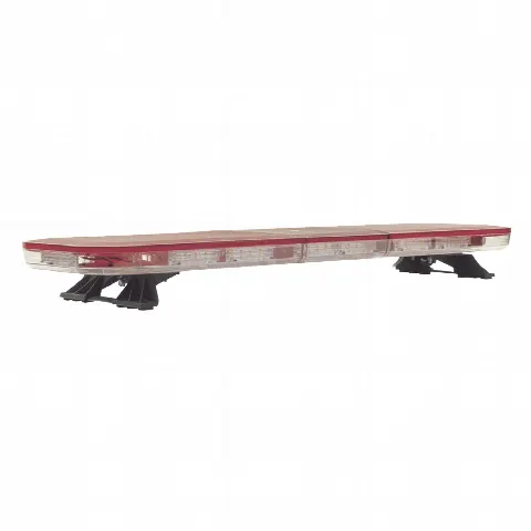 Barra de Luces LED / 47" (118 cm) / 124 LED Hyperlux / Dual Color Rojo/Claro / Control de Tráfico Ámbar / 45 Patrones / Montaje Gancho
