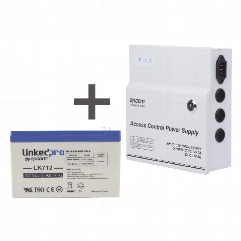 Fuente de Alimentación Regulada / Salida 11-15 VCC @ 5A / Entrada Universal 96-264 VCA / Batería de Respaldo 12V 7Ah / Temporizador 0-45 s
