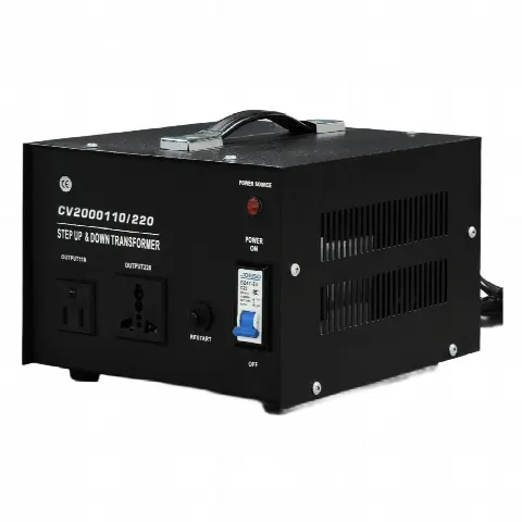 Convertidor de Voltaje / 2000 VA / 110 Vca / 220 Vca / Monofásico / Eficiencia ≤98%