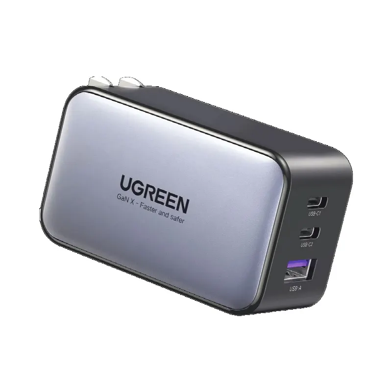 Cargador de 65W serie Nexode | 3 Puertos de Carga Rápida | 2 USB-C | 1 USB-A | Tecnología GaN II | Power Delivery 3.0 | Quick Charge 4.0 | Chip Confiable y Carga Inteligente | Optimiza la Experiencia de Carga | Carcasa Ignifuga