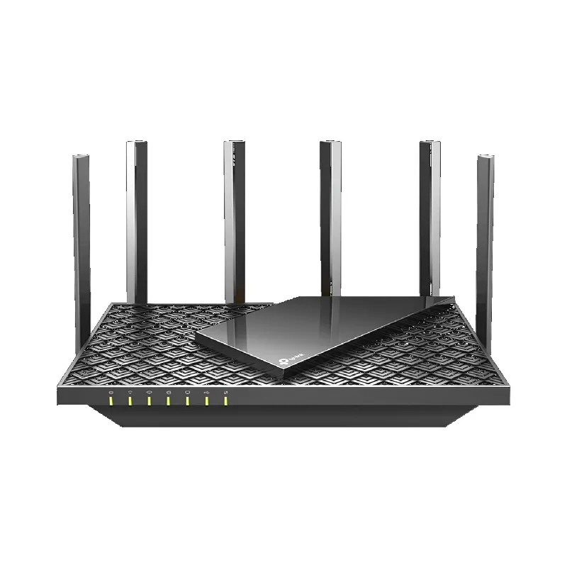 Router WiFi 6 Doble Banda / AX5400 MU-MIMO 4X4 y OFDMA / 1 puerto WAN 10/100/1000 Mbps / 4 puertos LAN 10/100/1000 Mbps / 1 puerto USB 3.0 /  6 potentes antenas / Administración App (Tether) o Página web / Protección HomeShield