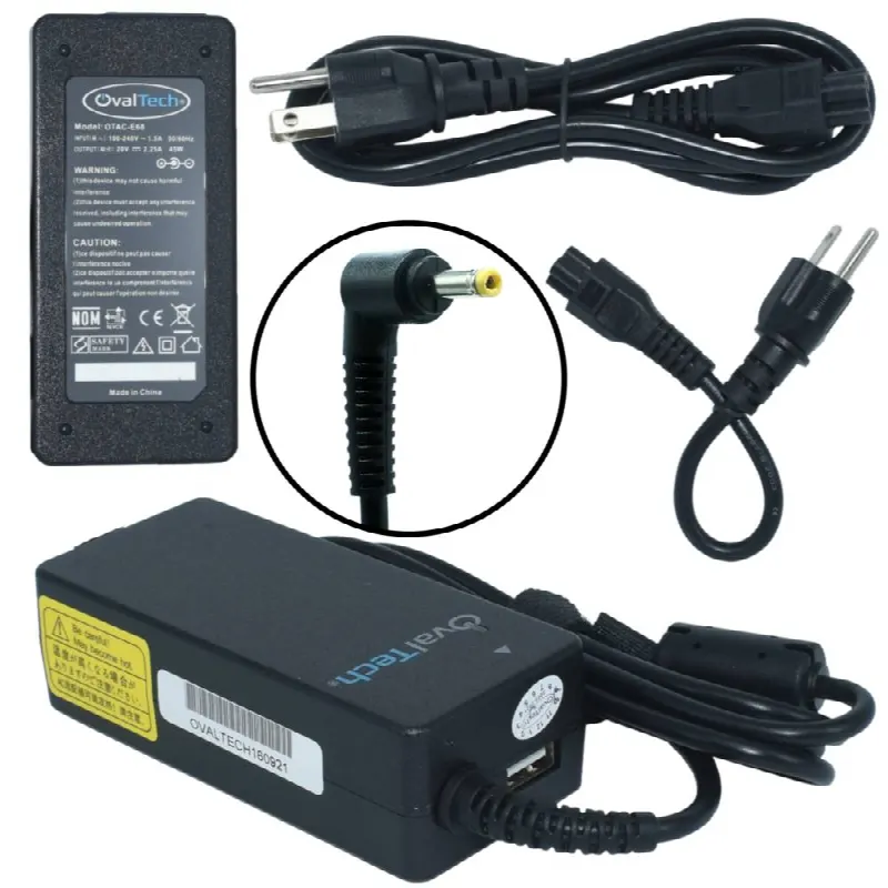 Cargador 20V y 2.25A OVALTECH para Lenovo 45W