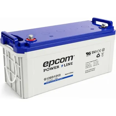 Batería GEL de Ciclo Profundo / 12 Vcc / 120 Ah / Descarga Máxima 1200 A / 18 Años en Flotación / Sellada Antifugas