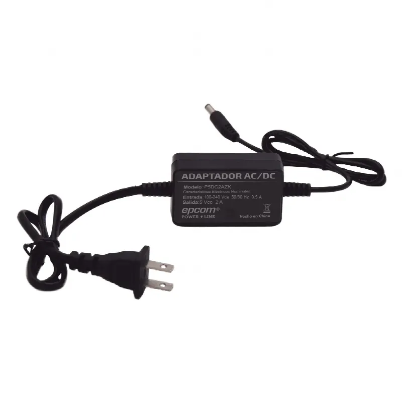 Adaptador de Poder / 5 Vcc / 2 A / Entrada Universal 100-240 Vca / UL / Compacto 62.2 x 39 x 23.4 mm