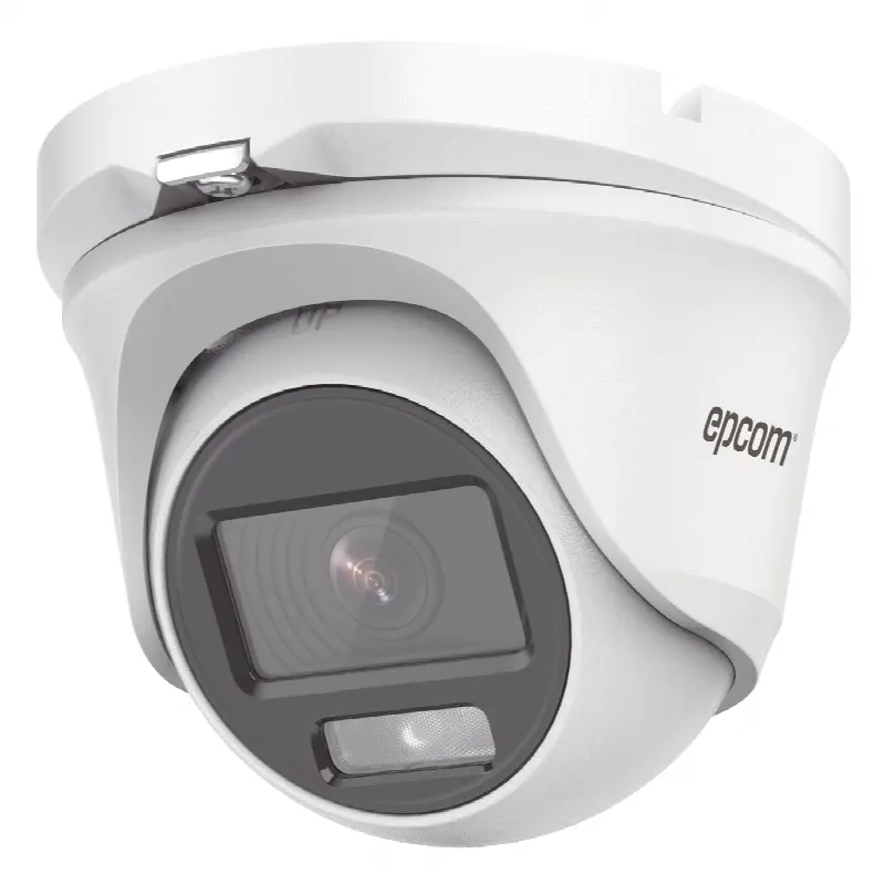 Cámara Turret TURBOHD / 2 Megapixel 1080p / Color 24/7 / Luz Blanca 20 m (65.6 ft) / Ángulo 105° / Audio Integrado / IP66 / 4 Tecnologías Seleccionables / Exterior
