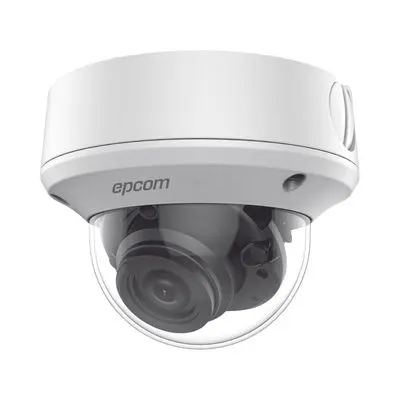 Cámara Domo TURBOHD / 5 MP / Lente 2.7 - 13.5 mm / EXIR 40 m (131.2 ft) / 4 en 1 / IP67 / IK10