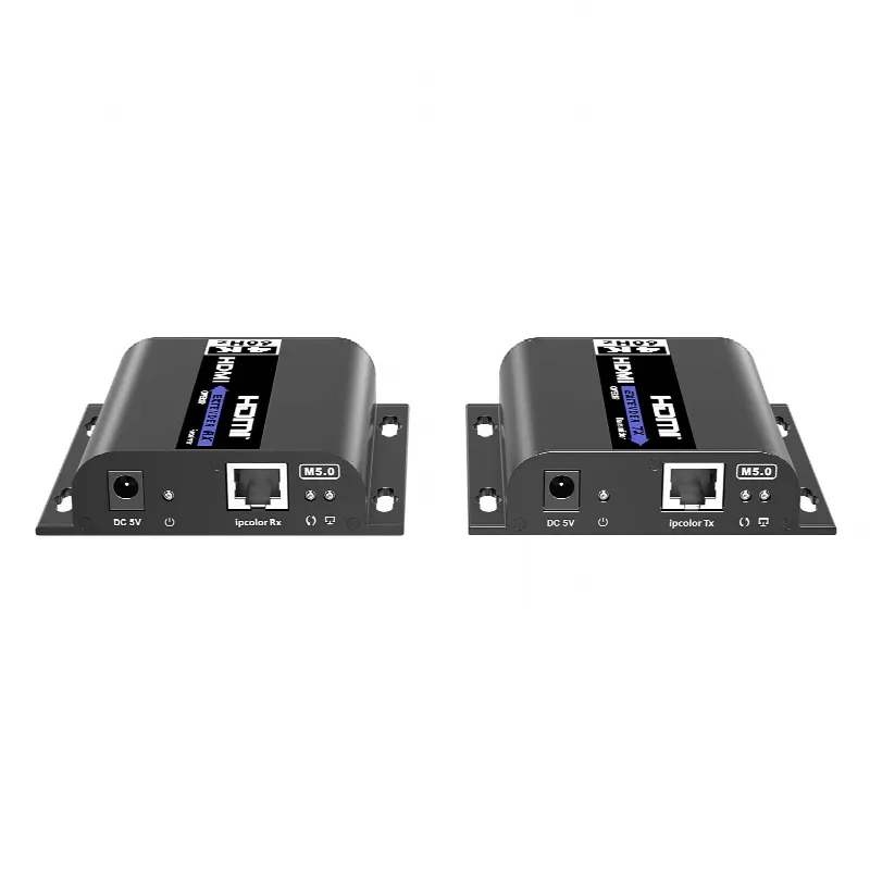 Extensor HDMI sobre IP / 4K@60Hz / Alcance 120 m (393.7 ft) / HDMI 2.0 / HDCP 2.2 / 18 Gbps / Matriz 256x256