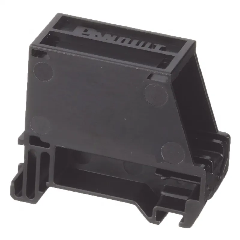 Adaptador de 1 Puerto, Para Conectores Tipo Mini-Com, Blindado, Montaje en Riel Din Estándar de 35mm (1.38 in), Color Negro