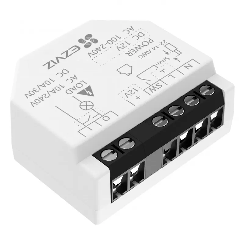 Relé Inteligente Wi-Fi / 16A 250VAC / Wi-Fi 6 y BLE / Alcance 200 m (656.2 ft) / Control por Voz / Compatible Matter