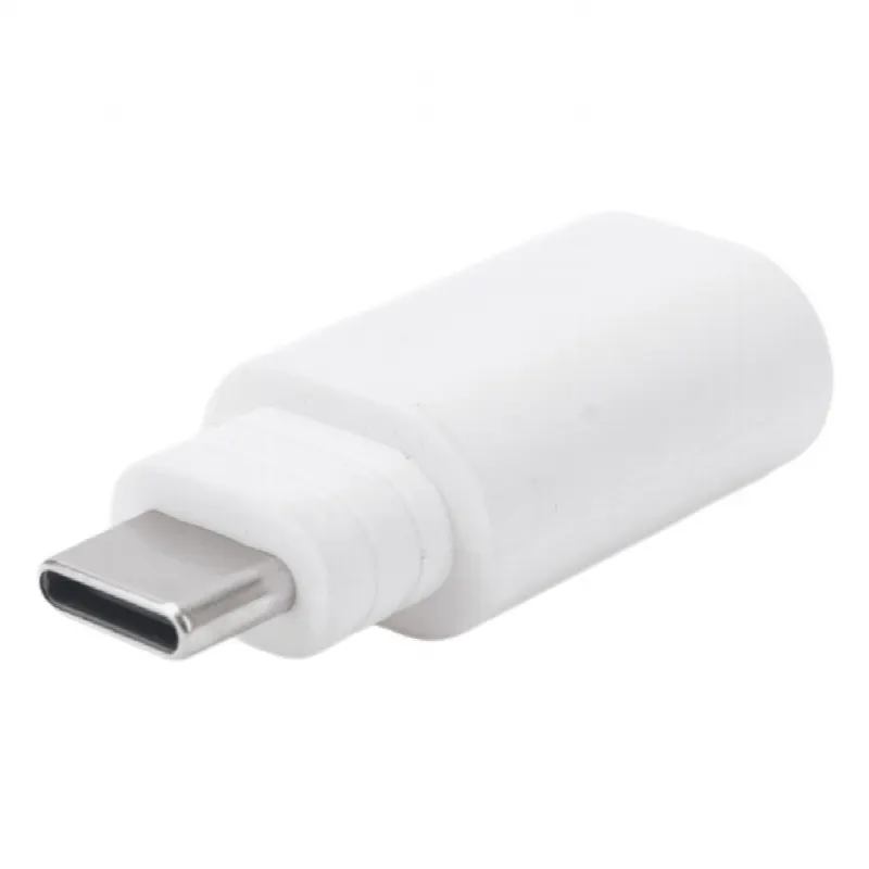 Adaptador de Conexión / Micro USB a USB-C / Compatible Panel Solar y Cámara Batería / Plástico Resistente
