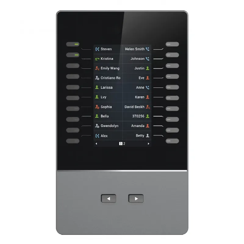 Módulo de Extensión IP / Pantalla LCD 4.3" / 272 x 480 píxeles / 40 Contactos por Módulo / Hasta 160 Líneas en Cascada / BLF y Conferencia