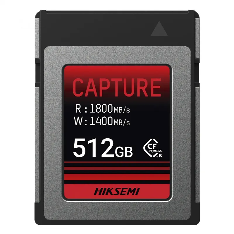 Memoria CFexpress Tipo B / 512 GB / 1800 MB/s Lectura / 1700 MB/s Escritura / PCIe Gen 3×2 / 8K RAW