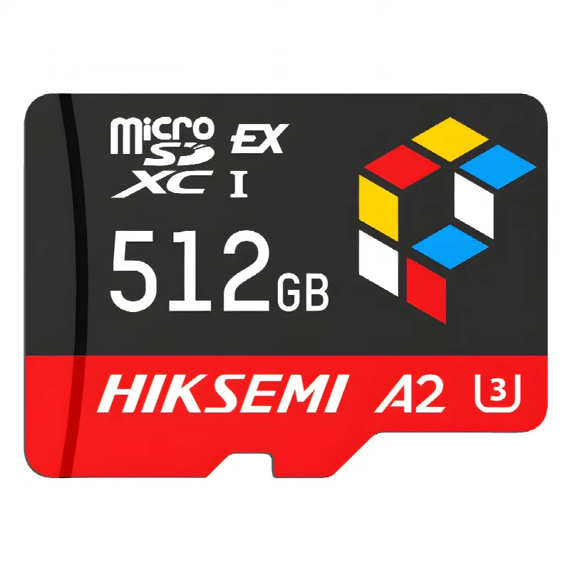 Tarjeta microSD Express / 512 GB / 900 MB/s Lectura / 620 MB/s Escritura / PCIe Gen 3x1 + NVMe / U3 A2 EX / -25°C a 85°C (-13°F a 185°F)