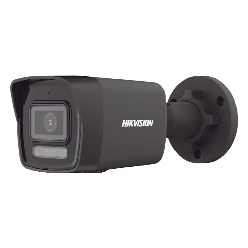 Cámara Bala IP / 4 Megapixel / Dual Light 30 m (98.4 ft) / Lente 2.8 mm / 98° / Audio / IP67 / PoE / Negro / Exterior